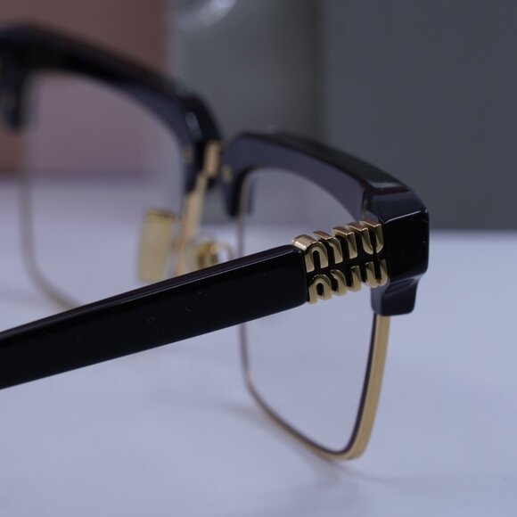 Miu Miu MU10ZS 1AB08N Browline Sunglasses – Black main image 9